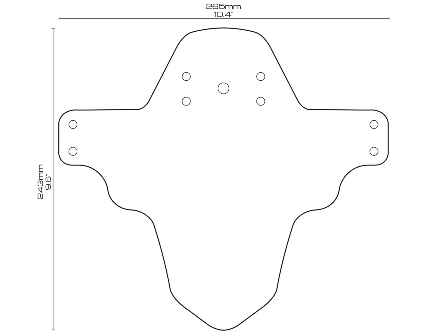 All-mountain-style AMS Garde Boue Avant Skull Mud Guard 6 All-mountain-style AMS Garde Boue Avant Skull Mud Guard – Image 4