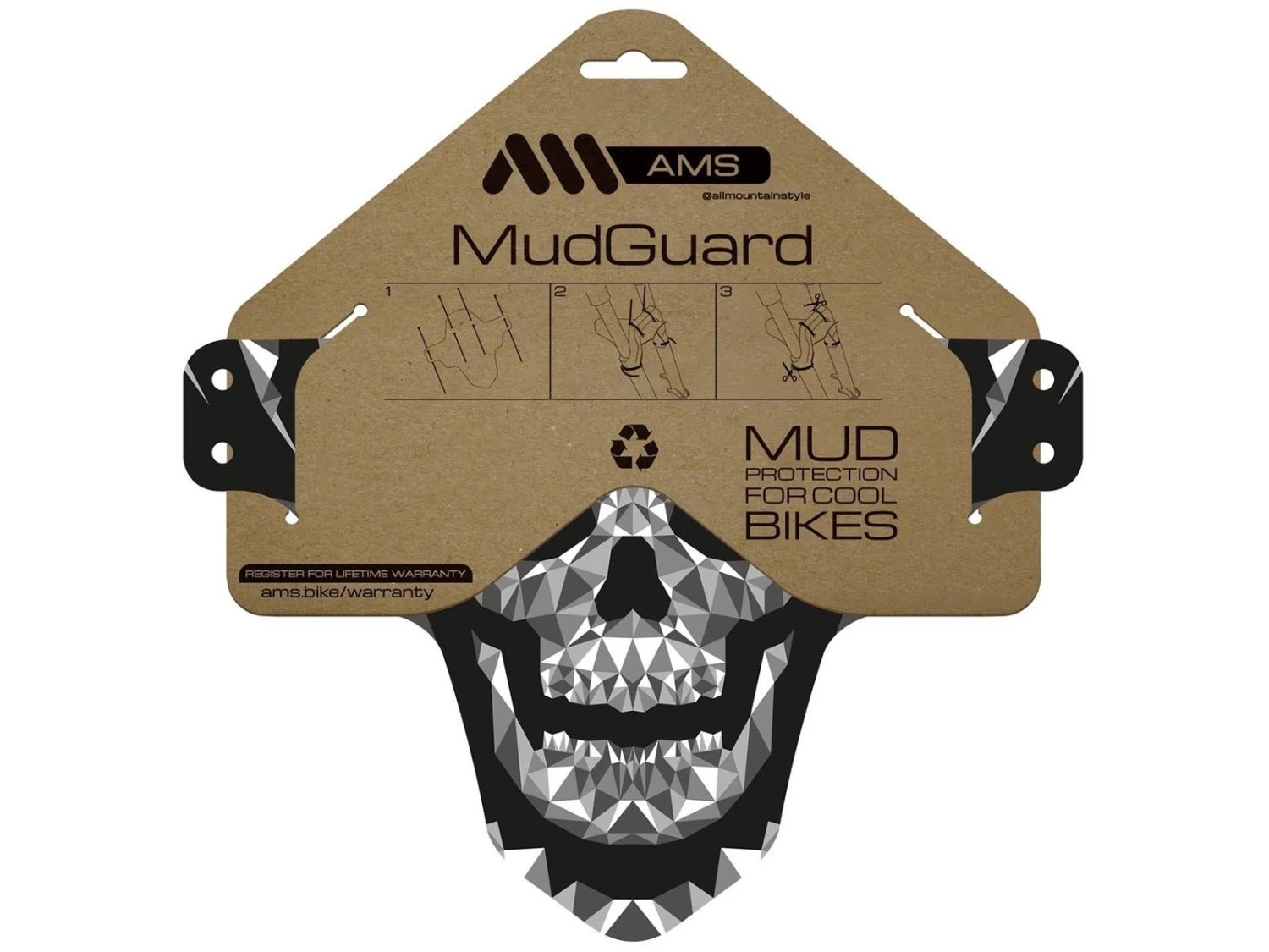 All-mountain-style AMS Garde Boue Avant Skull Mud Guard 3 All-mountain-style AMS Garde Boue Avant Skull Mud Guard