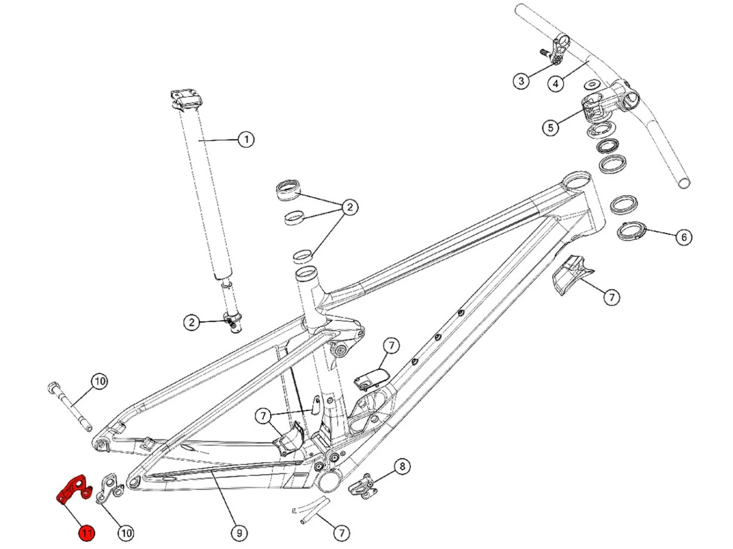 BMC Dropout 66 Patte De Dérailleur 301702 (direct Mount) 3 BMC Dropout 66 Patte De Dérailleur 301702 (direct Mount)
