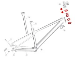 BMC Jeu De Direction Avec Topcone Pour Fourstroke 01 / Twostroke 01 - 30000703 7 BMC Jeu De Direction Avec Topcone Pour Fourstroke 01 / Twostroke 01 - 30000703 -Magasin De Vtt De Qualité bmc topcone pour potence standard fourstroke 01 twostroke 01 30000703 2
