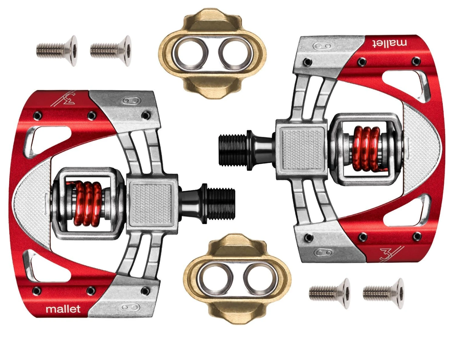 CRANKBROTHERS Paire De Pédales Mallet 3 Rouge 3 CRANKBROTHERS Paire De Pédales Mallet 3 Rouge