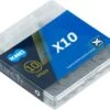 KMC Chaîne 10v X10.73 Gray 114 Maillons 2 KMC Chaîne 10v X10.73 Gray 114 Maillons -Magasin De Vtt De Qualité kmc chaine 10v x1073 gray 114 maillons