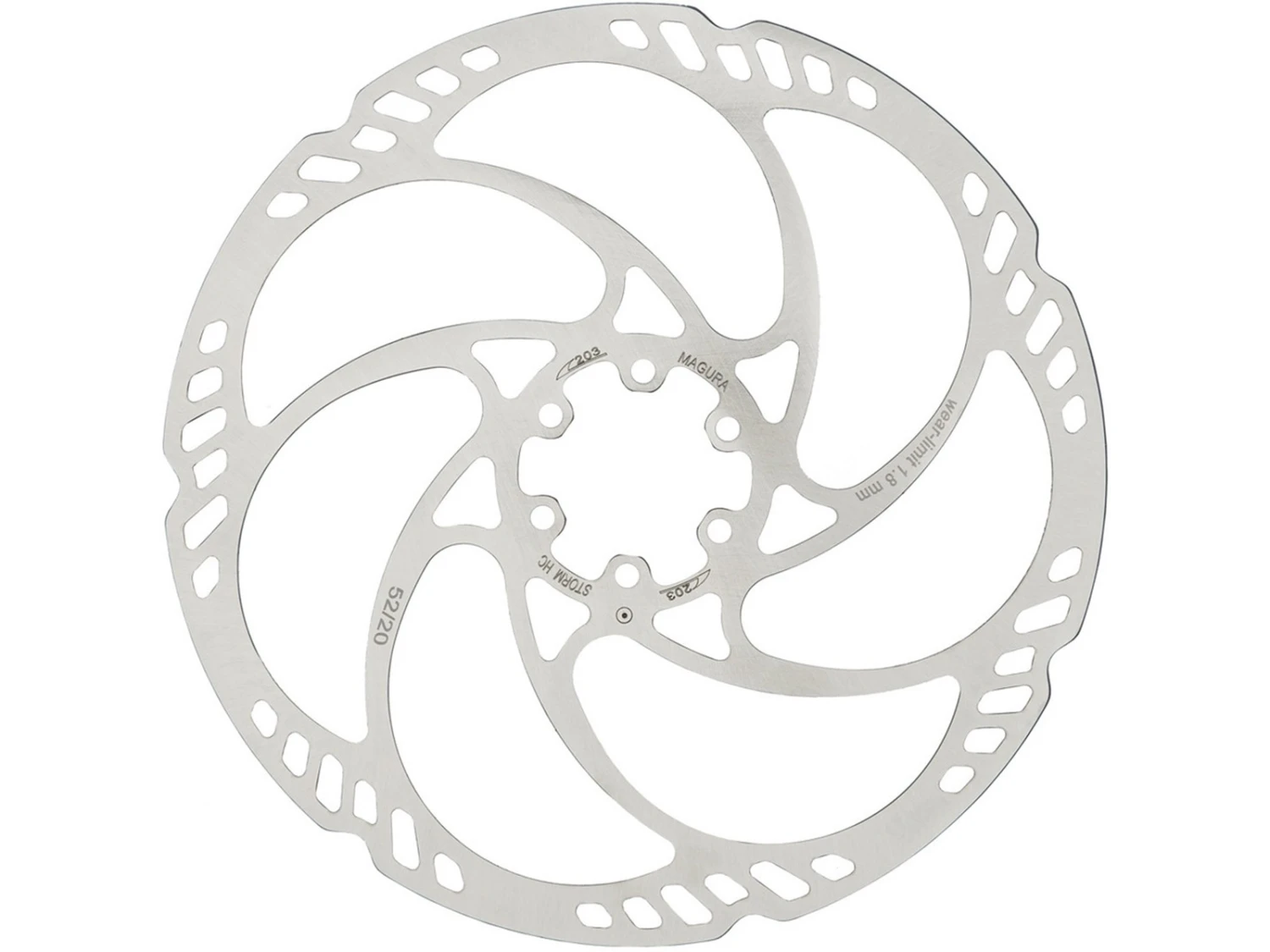 MAGURA Disque Storm HC 6 Trous 160mm 180mm 203mm 5 MAGURA Disque Storm HC 6 Trous 160mm 180mm 203mm – Image 3