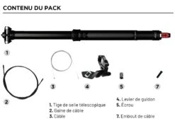 ONOFF Tige De Selle Télescopique 110mm ⌀27,2mm 40cm -Magasin De Vtt De Qualité onoff tige de selle telescopique 110mm 272mm 400cm 1