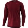 TROY LEE DESIGNS Skyline Air LS Maillot Manche Longue Rouge -Magasin De Vtt De Qualité troy lee designs skyline air ls maillot manche longue rouge