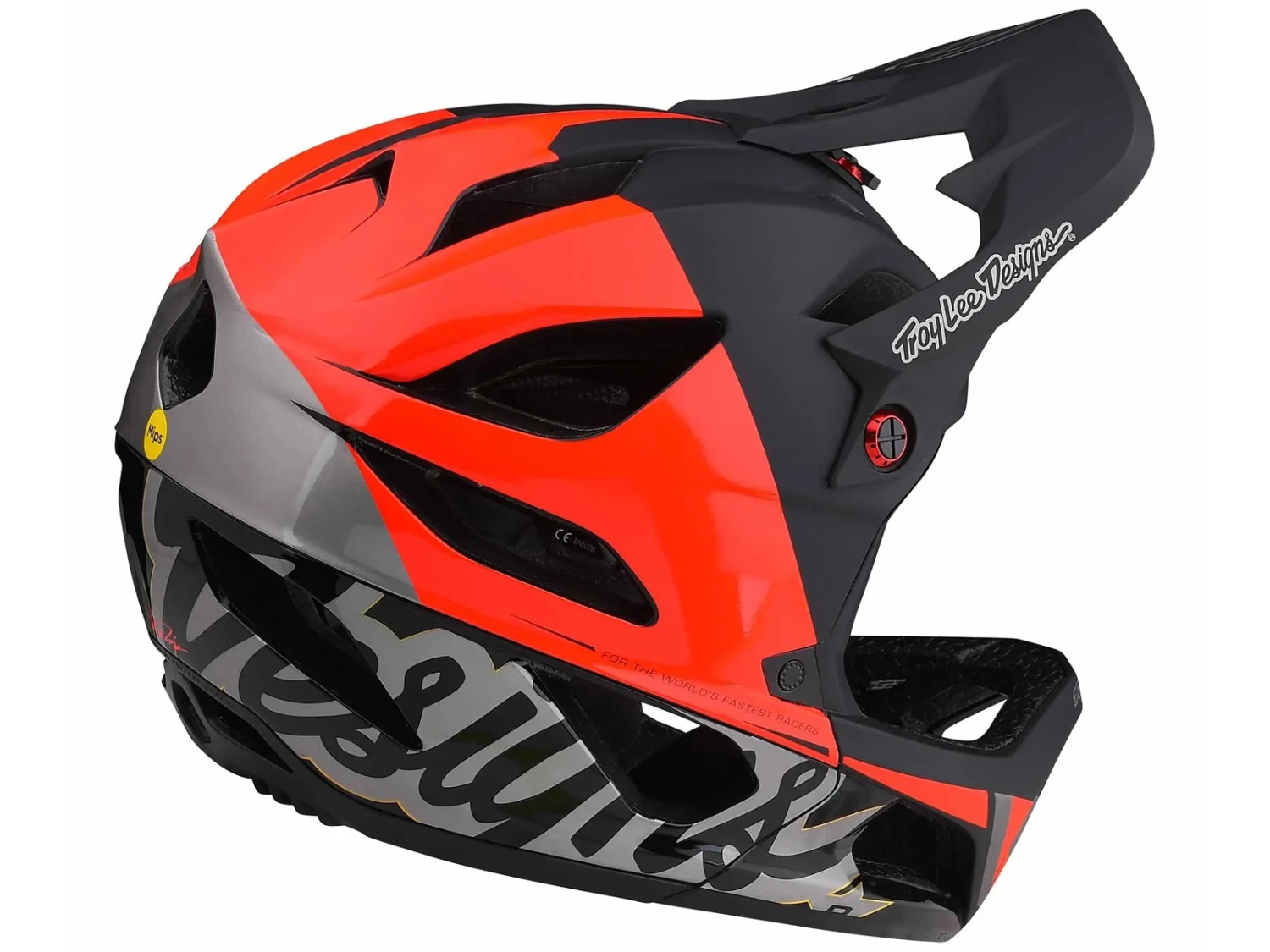 TROY LEE DESIGNS Stage MIPS Nova Casque VTT Glow Red 7 TROY LEE DESIGNS Stage MIPS Nova Casque VTT Glow Red – Image 5