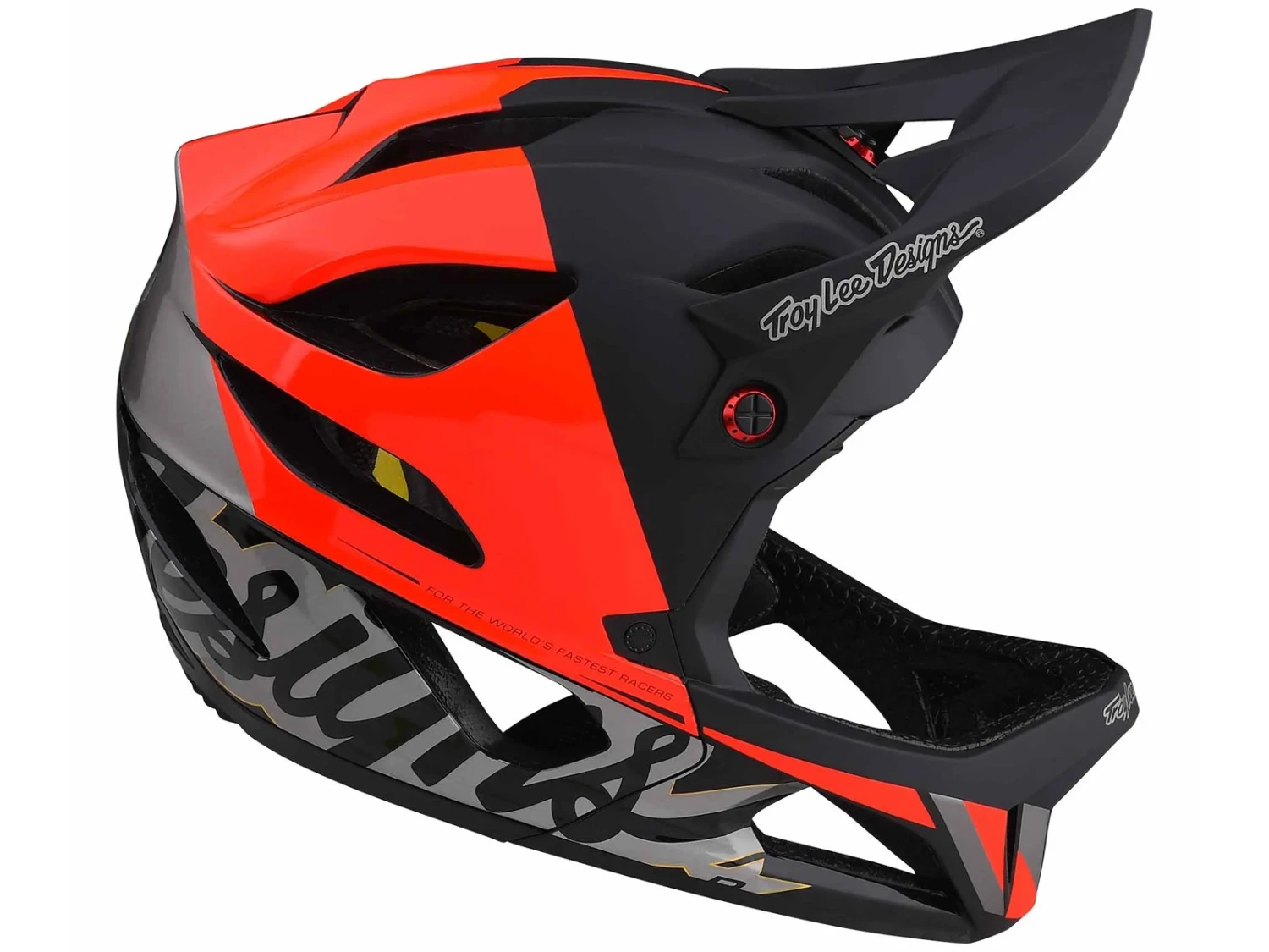 TROY LEE DESIGNS Stage MIPS Nova Casque VTT Glow Red 3 TROY LEE DESIGNS Stage MIPS Nova Casque VTT Glow Red
